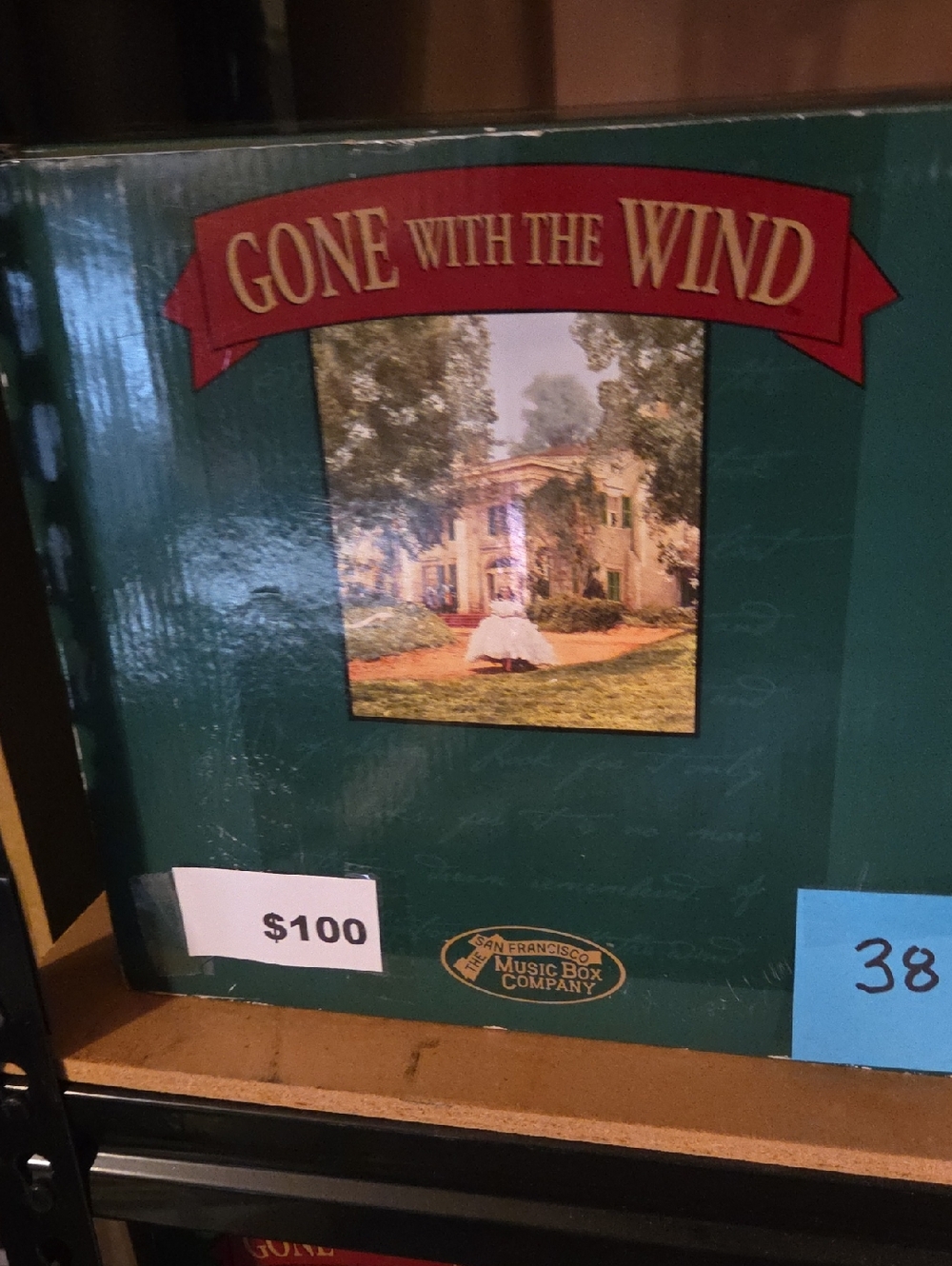 Gone With The Wind Music Box - Green Cover